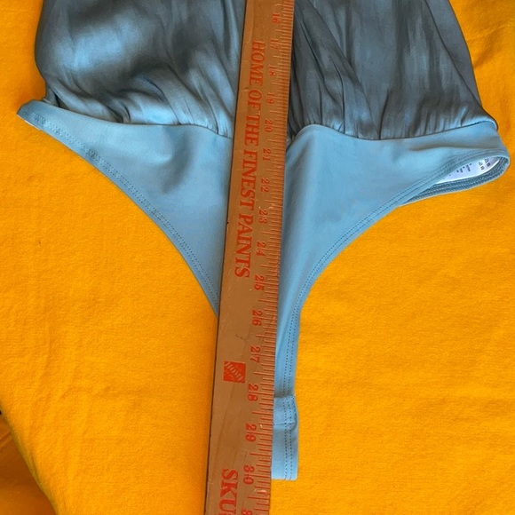 Sincerely Jules Blue Crossover Bodysuit in Sizes S, M, & L, NWT - Picture 14 of 16